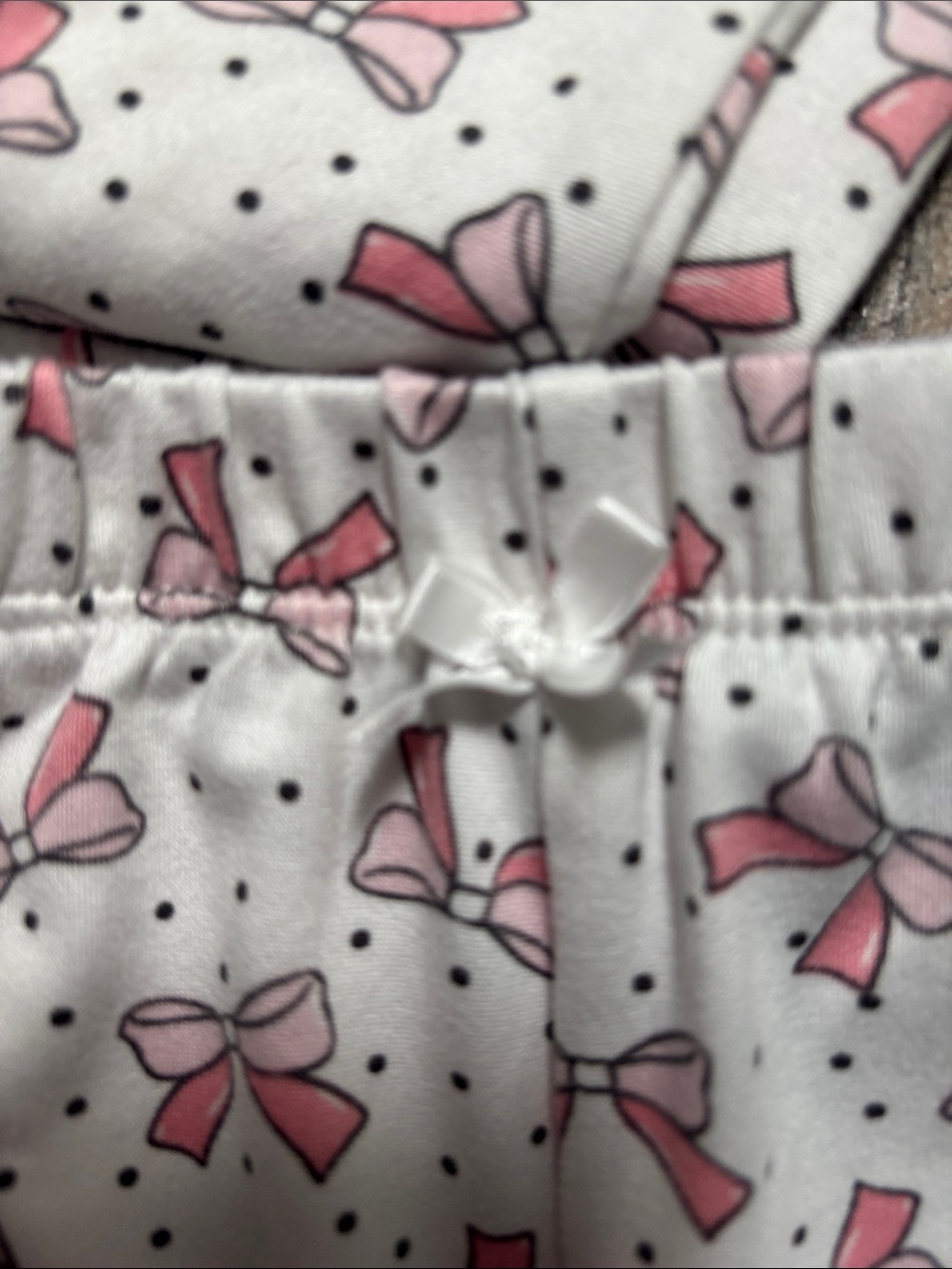 Cynthia Rowley Pink Racerback Tank with White Bow-Print Pajama Shorts & Pants - Picture 2 of 6